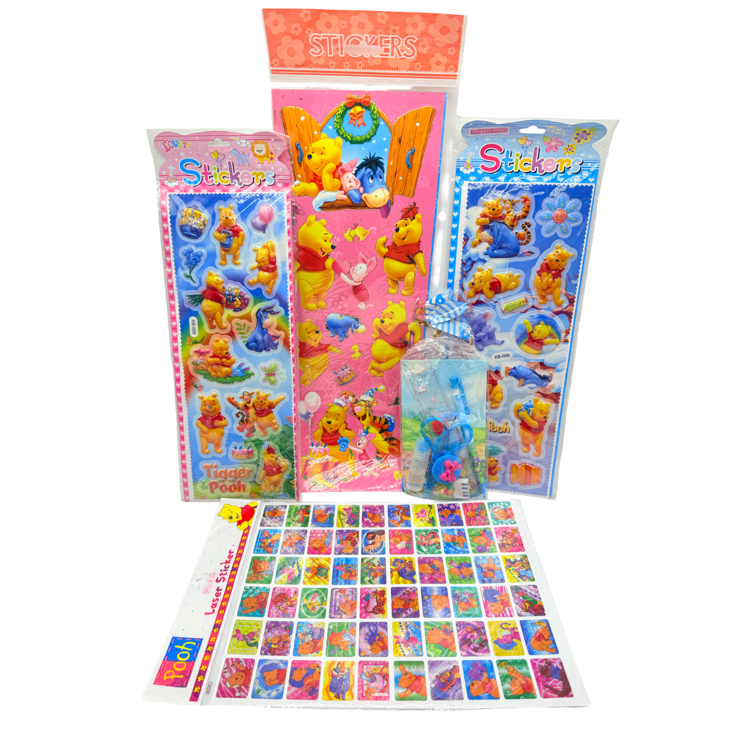 Pooh Bear Sticker Bundle