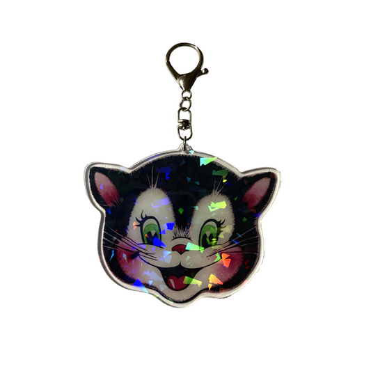 Cat Head Keychain