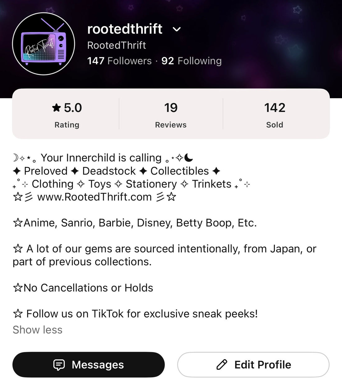 RootedThrift Is Now on Whatnot! Shop Live & Get $15 Free