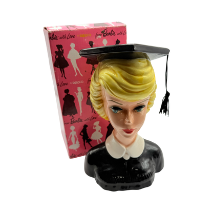 Enesco Barbie Head Vase "Barbie Graduation" from Barbie with Love, 1994