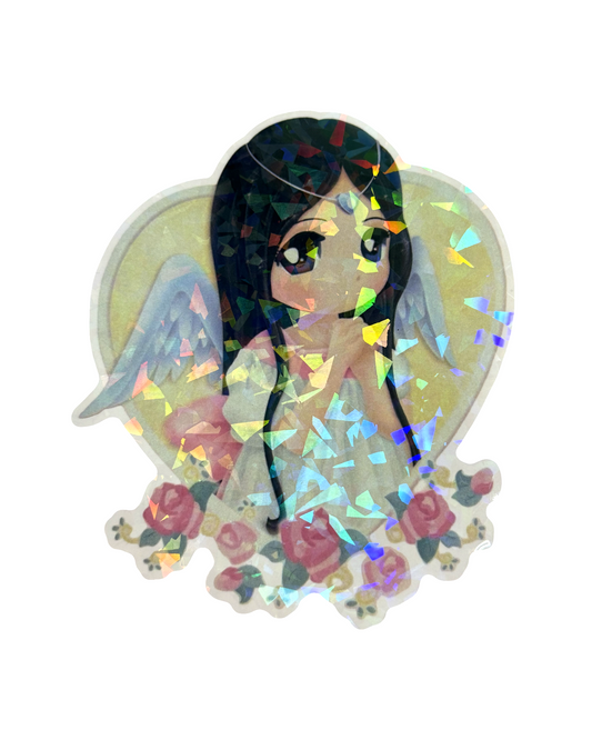 Lovely White Angel Sticker