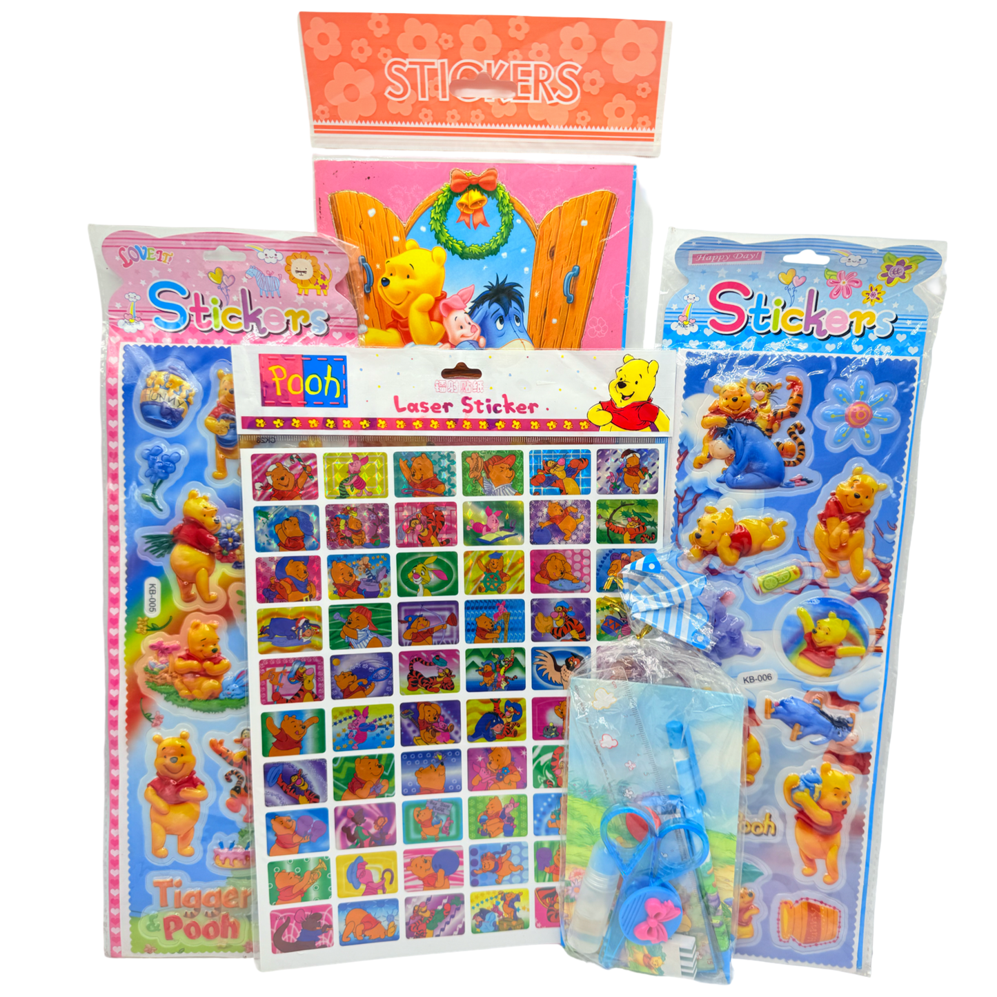 Pooh Bear Sticker Bundle