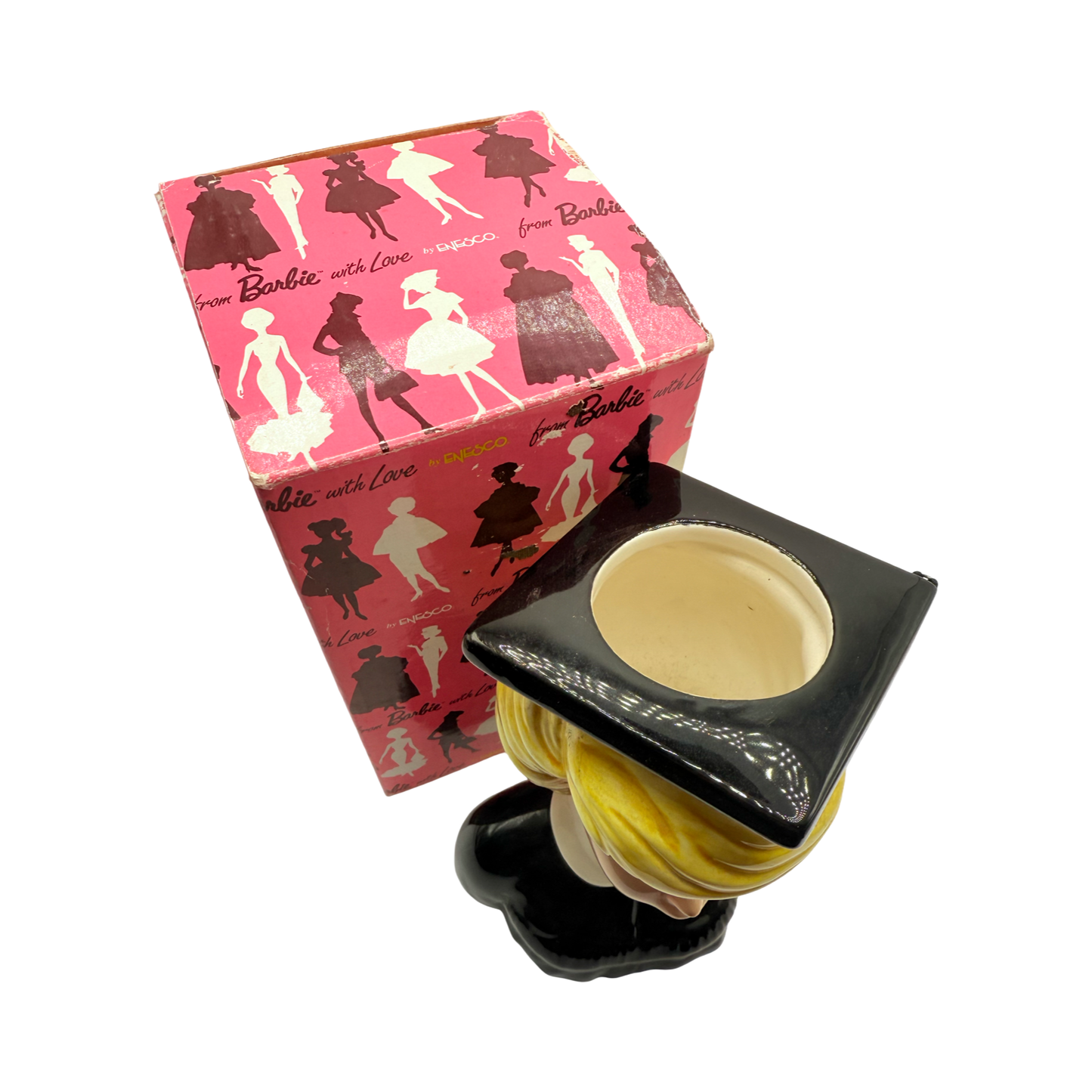 Enesco Barbie Head Vase "Barbie Graduation" from Barbie with Love, 1994