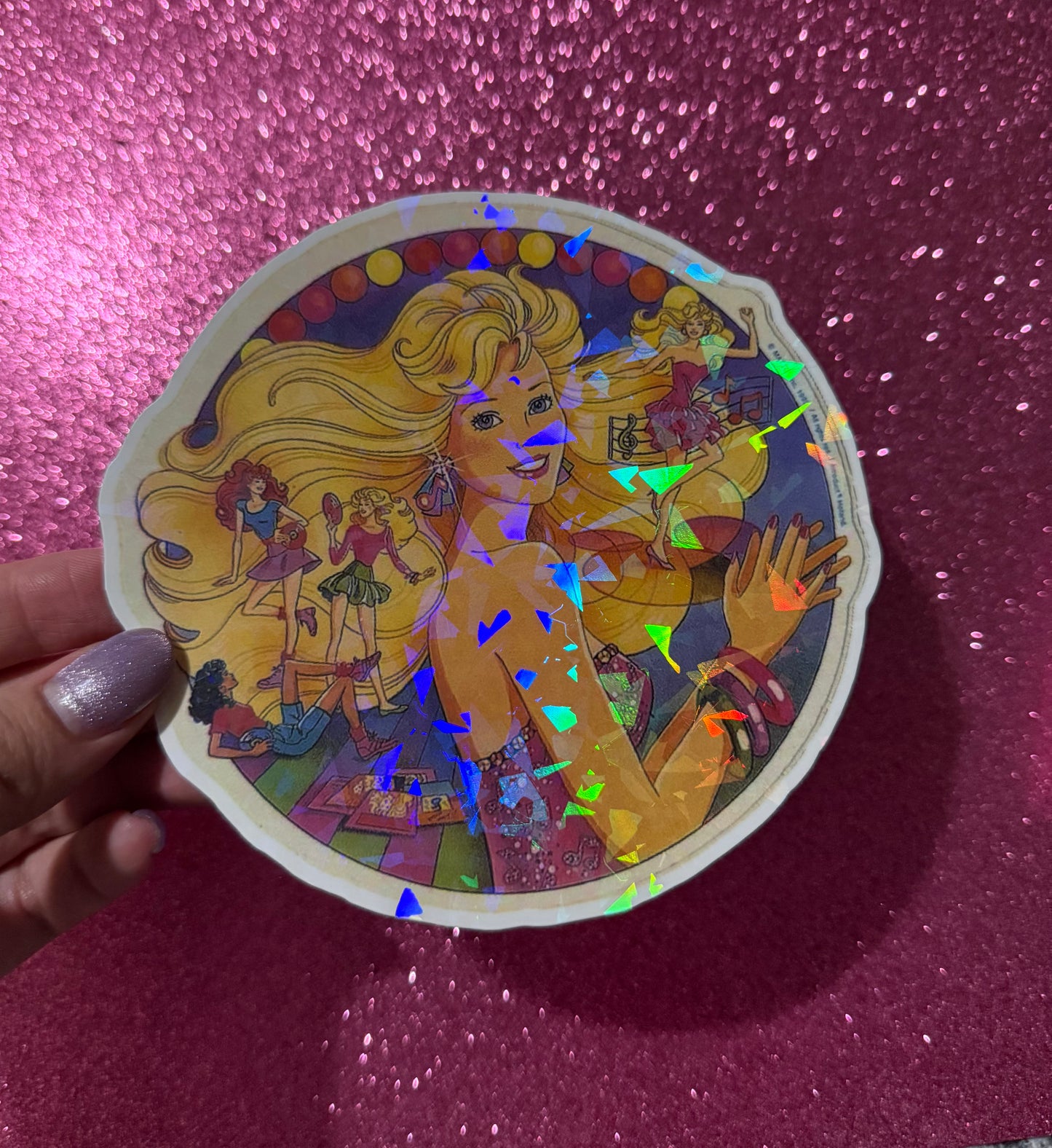 Retro Jumbo Barbie Sticker