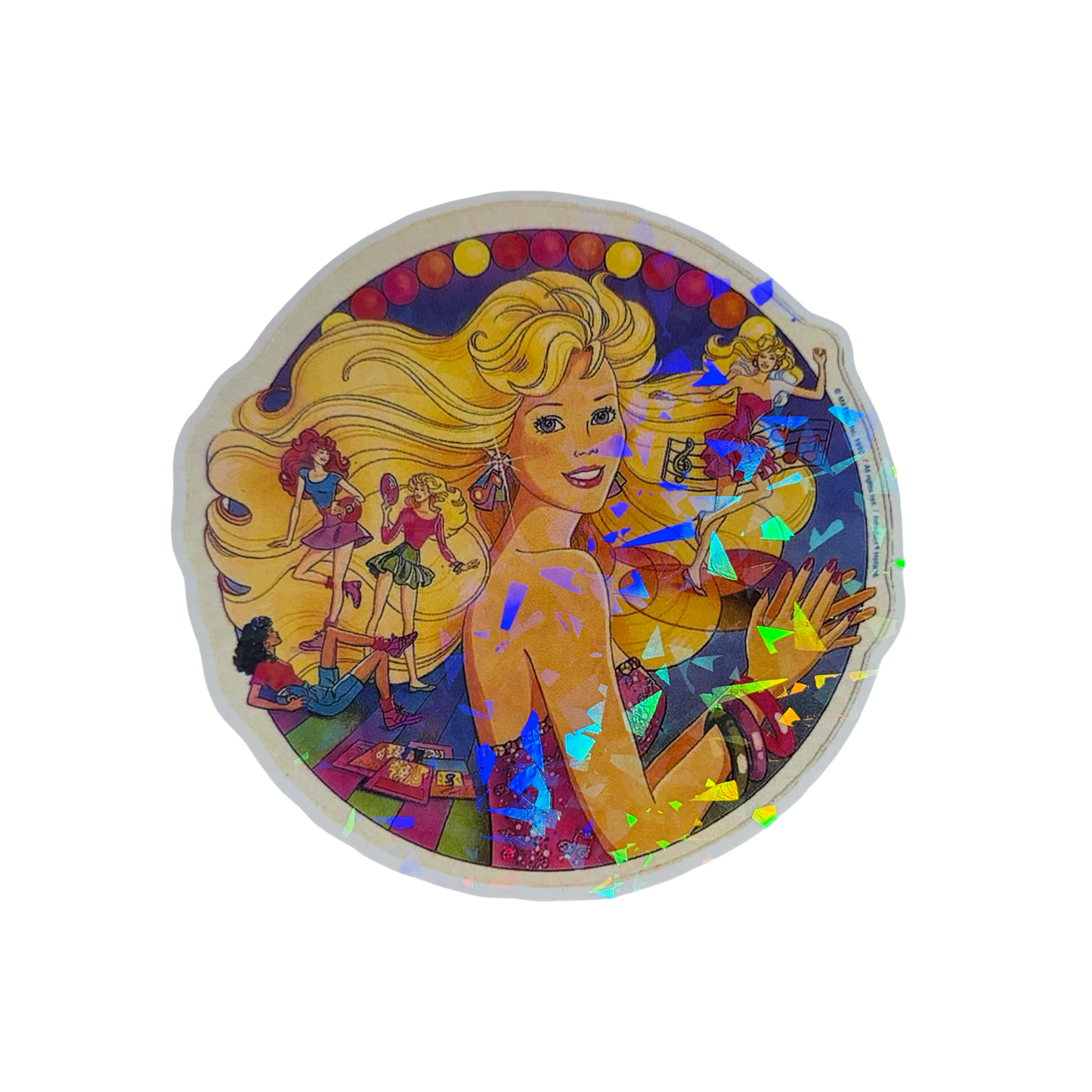 Retro Jumbo Barbie Sticker