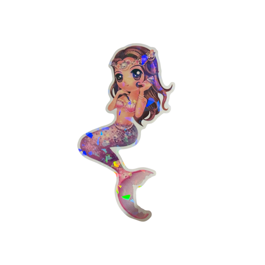 Pink Hana Mermaid Sticker