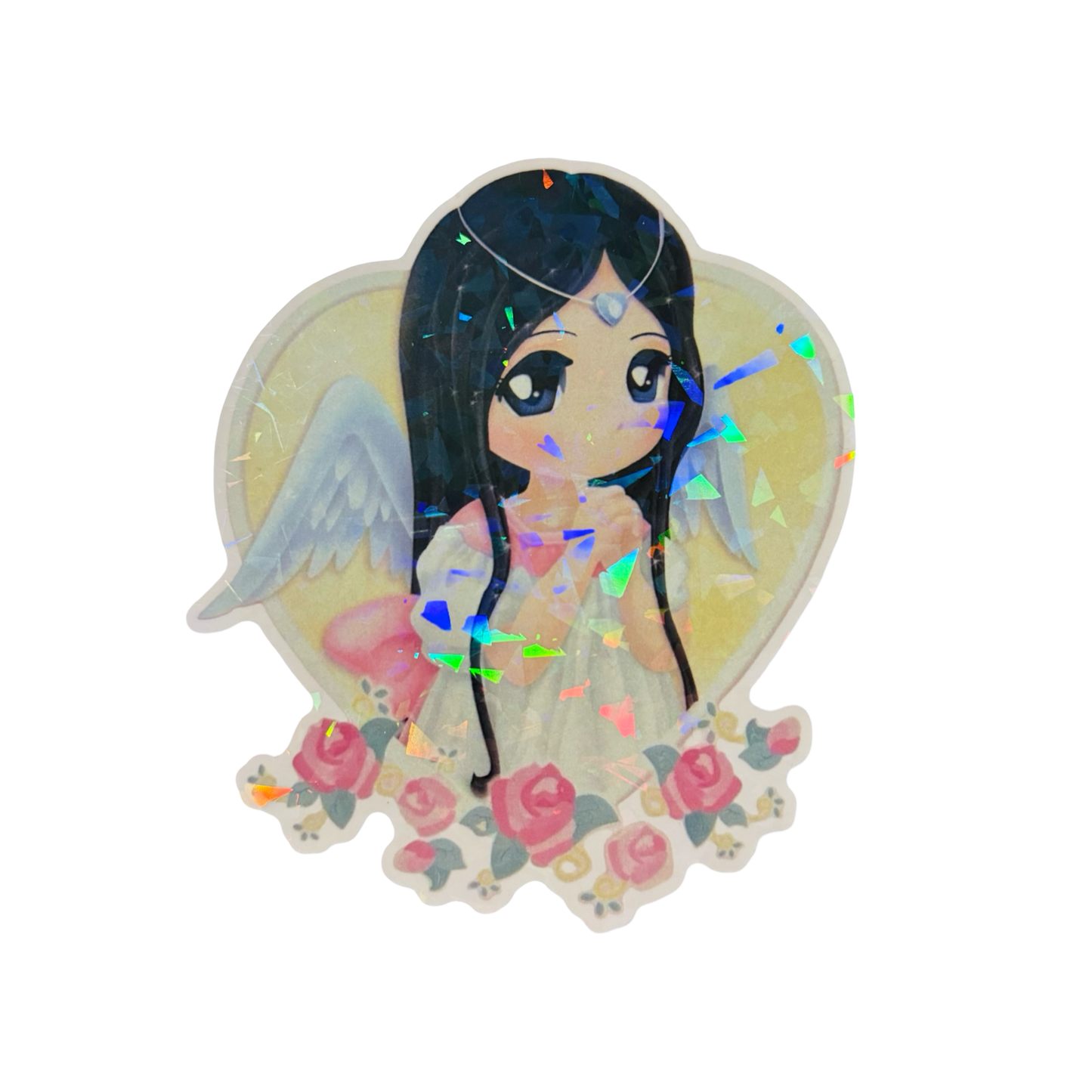 Lovely White Angel Sticker