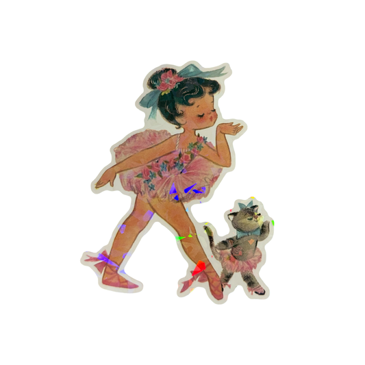 Ballerina Kitty Sticker