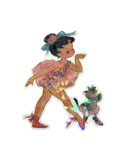 Ballerina Kitty Sticker