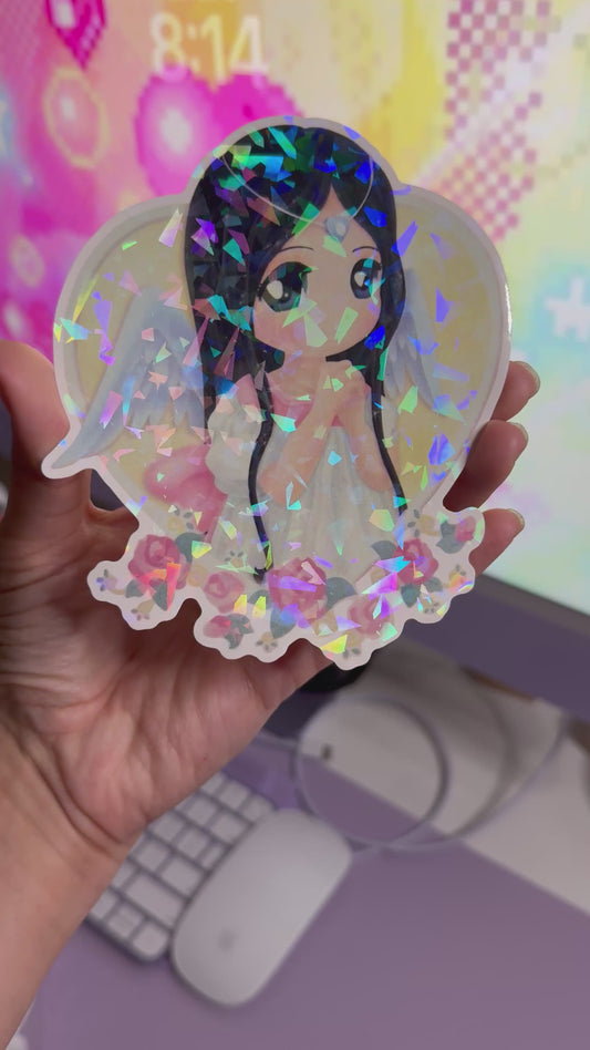 Lovely White Angel Sticker